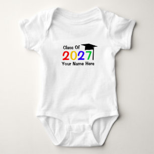 class of 2027 infant graduation baby bodysuit