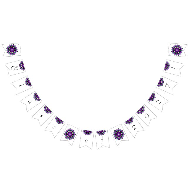 Class of 2027! Mandala in purple Bunting (All)
