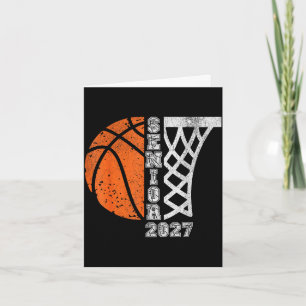 Class of 2027 senior 2027 basketball graduation card