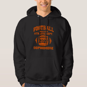Class Of 2027 Senior High School Football College Hoodie