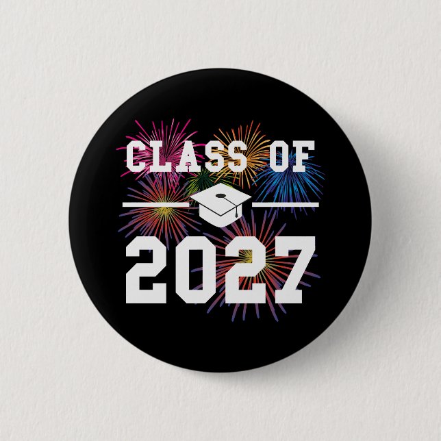 Class Of 2027 Senior Year 6 Cm Round Badge (Front)
