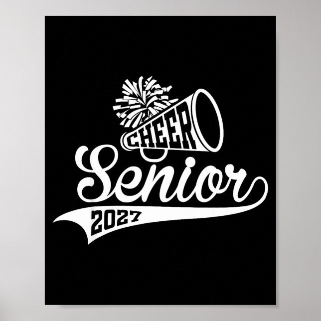 Class of 2027 Senior Year Cheer Back to School Poster (Front)