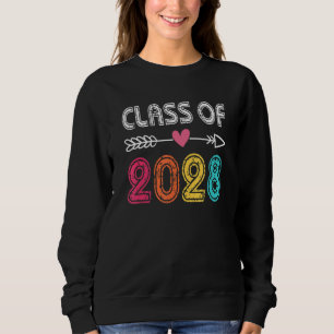 Class Of 2028 Grow With Me Pre K Kindergarten Grad Sweatshirt