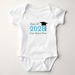 class of 2028 infant graduation baby bodysuit