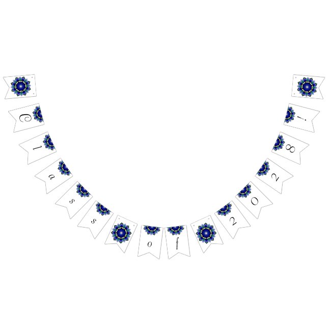 Class of 2028! Mandala in dark blue Bunting (All)