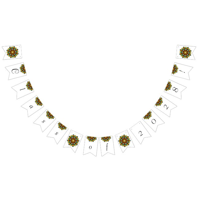 Class of 2028! Mandala in yellow & tan Bunting (All)