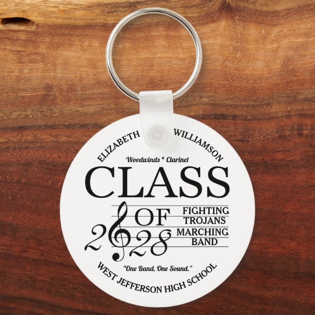 Class of 2028 Marching Band Keychain (Front)