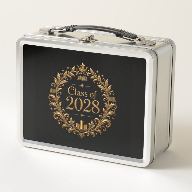 Class of 2028 metal lunch box (Front)