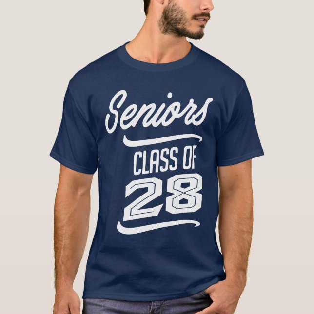 Class of 2028 - Senior Graduation School T-Shirt (Front)
