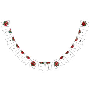 Class of 2029! Mandala in red Bunting