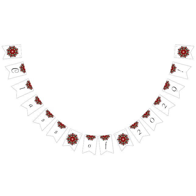 Class of 2029! Mandala in red Bunting (All)