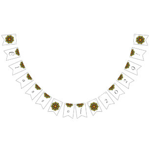 Class of 2029! Mandala in yellow & tan Bunting