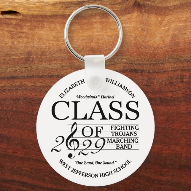 Class of 2029 Marching Band Keychain (Front)