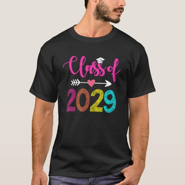 Class Of 2029  Pre K Graduate Preschool Graduation T-Shirt (Front)