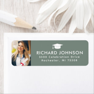 Class of 202x Graduation Photo Return Address Label