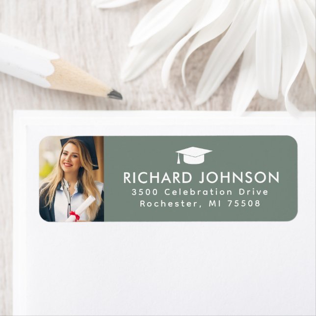  Class of 202x Graduation Photo Return Return Address Label (Insitu)
