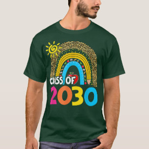 Class Of 2030 Kindergarten Pre K Grow With Me Grad T-Shirt