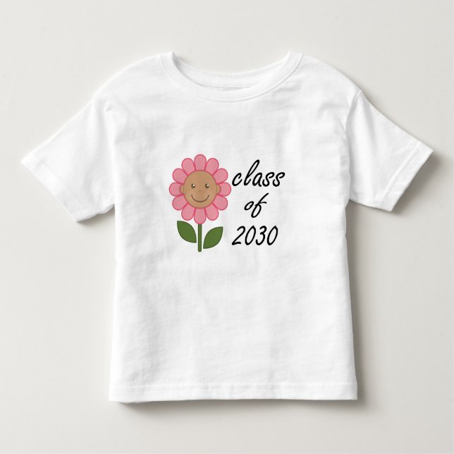 Class of 2030 Pink Daisy Toddler T-Shirt (Front)