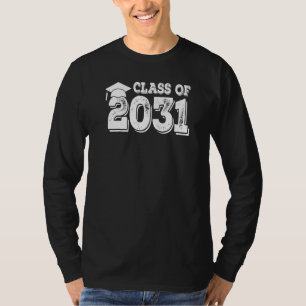 Class Of 2031 Grow With Me Graduation First Day Of T-Shirt