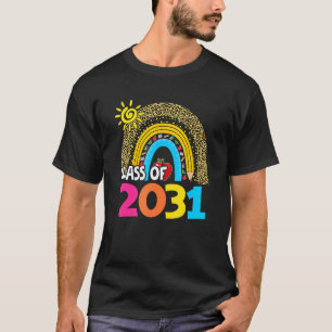 Class Of 2031 Kindergarten Pre K Grow With Me Grad T-Shirt
