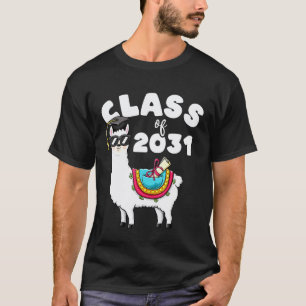 Class Of 2031 Llama First Day Of 1st Grade Tee Gro