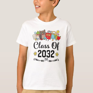 Class of 2032 Back to School Graduation T-Shirt