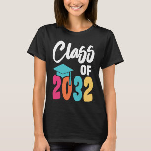 Class Of 2032 Kids Pre K Graduate Preschool Gradua T-Shirt