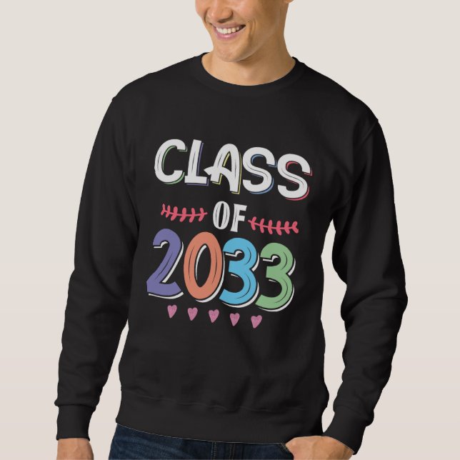 Class Of 2033 Grow With Me Future Graduate Teacher Sweatshirt (Front)