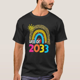 Class Of 2033 Kindergarten Pre K Grow With Me Grad T-Shirt