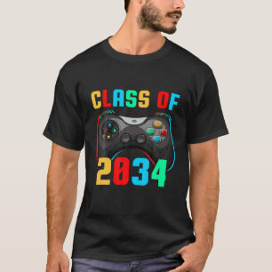 Class Of 2034 Grow With Me Class Of 2034 Handprint T-Shirt