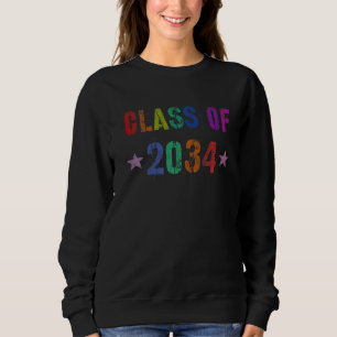 Class Of 2034 Kindergarten Future Graduation Year  Sweatshirt