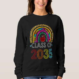 Class Of 2034 Rainbow Pink Graduate Preschool Kind Sweatshirt