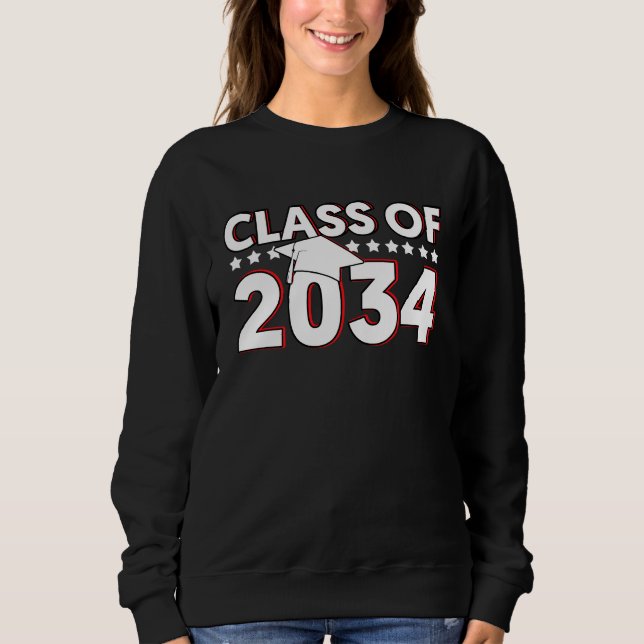 Class Of 2034  Senior 2034 Graduation Sweatshirt (Front)