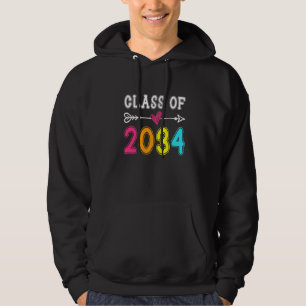 Class Of 2034 Senior 2034 Grow With Me School Grad Hoodie