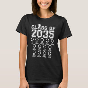 CLASS OF 2035 CHECK BOX GROW WITH ME PRE-K 12TH GR T-Shirt