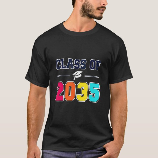 Class of 2035 First Day Of School quote Student T-Shirt (Front)