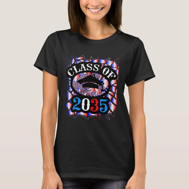 Class of 2035 grow with Kindergarten me spider for T-Shirt (Front)