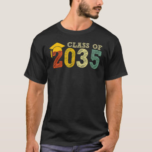Class Of 2035 Grow With Me Back To School Colours T-Shirt