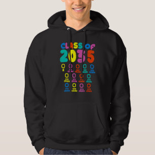 Class Of 2035 Grow With Me Checklist Graduation Co Hoodie