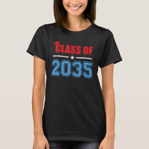 Class of 2035 Grow With Me First Day of School Gra T-Shirt