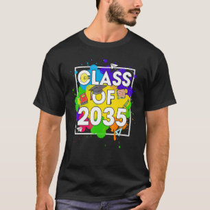 Class Of 2035 Grow With Me Graduation First Day Of T-Shirt