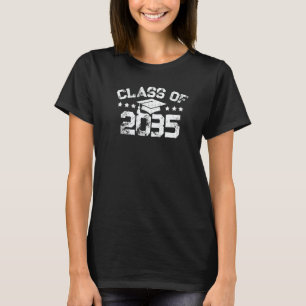Class Of 2035 Grow With Me Graduation First Day Of T-Shirt