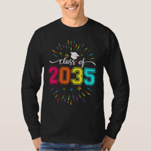 Class Of 2035 Grow With Me Kindergarten First Day T-Shirt