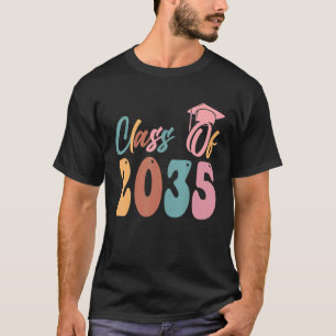 Class Of 2035 Grow With Me Kindergarten Graduate 2 T-Shirt