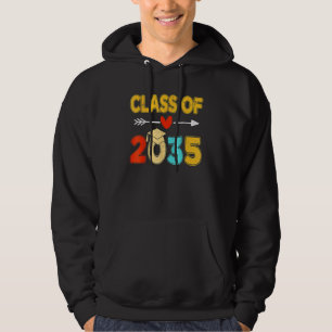 Class Of 2035 Grow With Me Kindergarten Graduation Hoodie