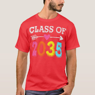 Class Of 2035 Grow With Me Kindergarten Pre-k Grad T-Shirt