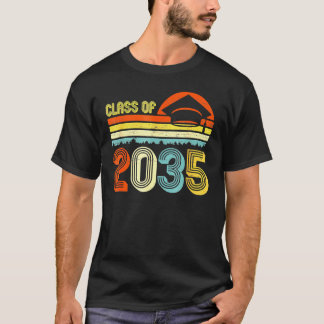 Class Of 2035 Grow With Me Pre K Graduate Vintage  T-Shirt
