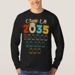 Class Of 2035 Handprint Kindergarten Pre K 1st Day T-Shirt