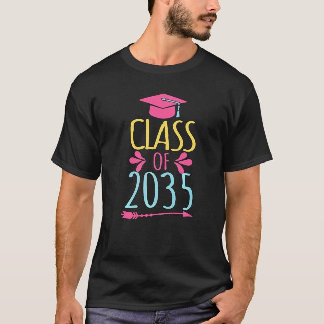 Class Of 2035  Kindergarten First Day Of School  1 T-Shirt (Front)