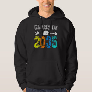Class Of 2035 Kindergarten Graduate Grow With Me G Hoodie